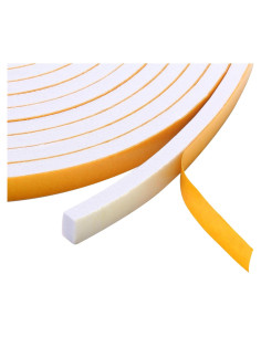 Tira de sellado autoadhesiva Pazaka 2 rollos 10.06 m espuma blanca