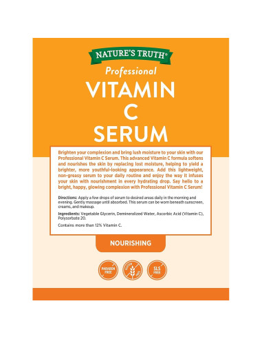 Suero de Vitamina C Nature's Truth 59 ml | Hidratante Facial