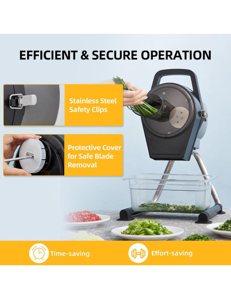Picadora de Verduras Eléctrica TERUISI 200W 3 Funciones Ajustable Picadora de Verduras Eléctrica TERUISI 200W 3 Funciones Ajustable