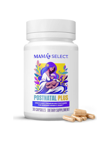 Vitaminas Postnatales Mama's Select - 30 Cápsulas Veganas