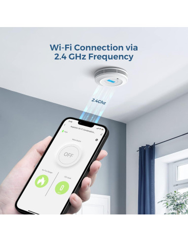 Detector de Humo y Monóxido AEGISLINK SC-WF240 Wi-Fi LCD