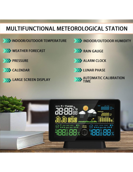 Estación Meteorológica Inalámbrica Biuwing con Pluviómetro Digital Estación Meteorológica Inalámbrica Biuwing con Pluviómetro Digital