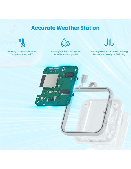 Estación Meteorológica Sainlogic SA3 WiFi con Pronóstico AI 24/7 Estación Meteorológica Sainlogic SA3 WiFi con Pronóstico AI 24/7