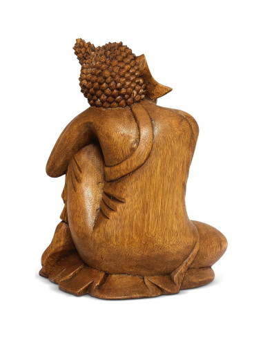 Estatua de Buda Durmiendo G6 Collection 21.6 cm Madera Hecha a Mano