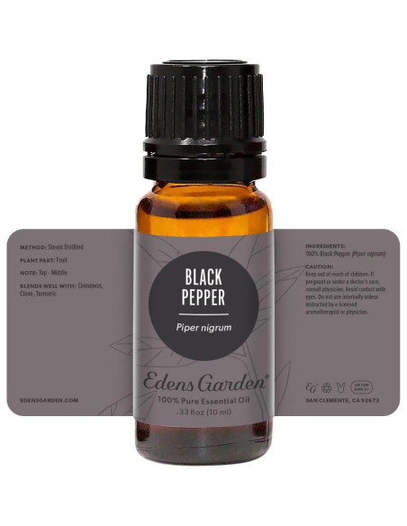 Aceite Esencial de Pimienta Negra Edens Garden 10 ml Puro Aceite Esencial de Pimienta Negra Edens Garden 10 ml Puro