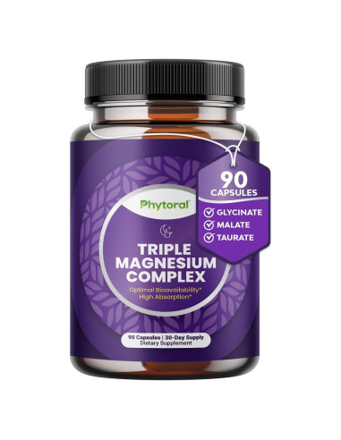 Cápsulas de Magnesio Triple 400mg Natures Craft 90 Unidades