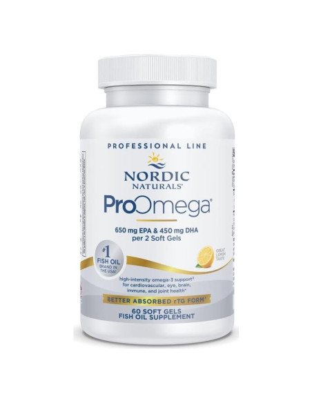 Nordic Naturals ProOmega 60 Geles Blandos 1280 mg Omega-3 Limón Nordic Naturals ProOmega 60 Geles Blandos 1280 mg Omega-3 Limón