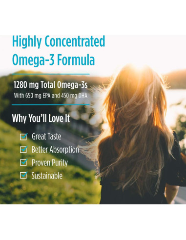 Nordic Naturals ProOmega 60 Geles Blandos 1280 mg Omega-3 Limón