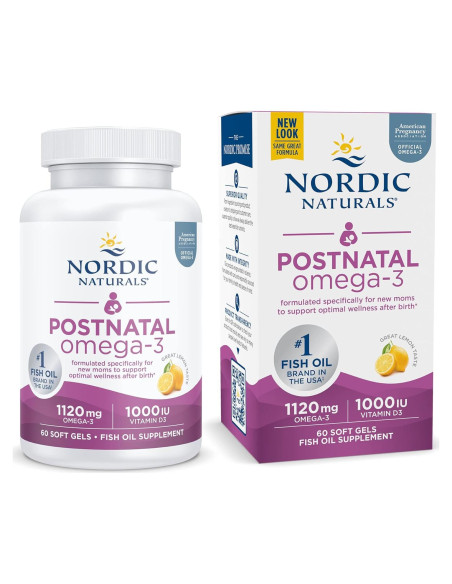 Omega-3 Postnatal Nordic Naturals 60 Gelatinas Limón 1120mg Omega-3 Postnatal Nordic Naturals 60 Gelatinas Limón 1120mg