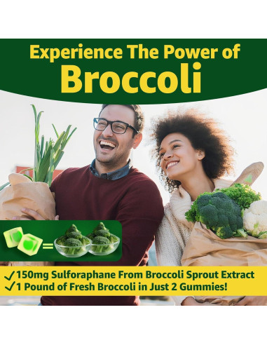 Suplemento de Sulforafano LILICARE 150mg 60 Gomitas Antioxidantes