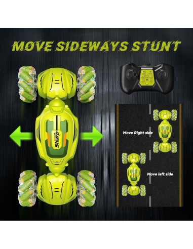 Coche RC Transformable Snaiio 4WD Detección de Gestos Verde