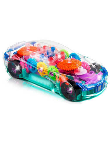 Coche Juguete Iluminado ArtCreativity con Música y Engranajes