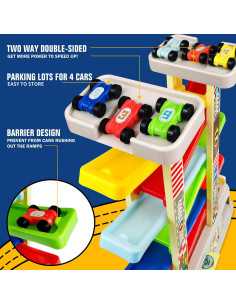 Juguete de Rampas de Autos Aotipol para Niños 2-3 Años 2