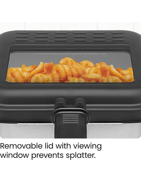 Freidora Compacta Chefman Fry Guy 1.5L Acero Inoxidable Freidora Compacta Chefman Fry Guy 1.5L Acero Inoxidable