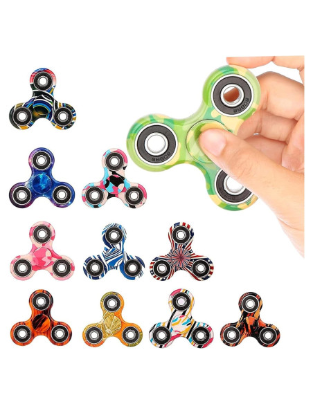 Paquete de 48 Fidget Spinners SCIONE Antiestrés para Niños y Adultos Paquete de 48 Fidget Spinners SCIONE Antiestrés para Niños y Adultos