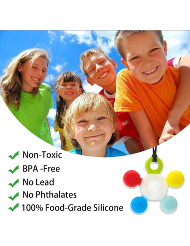 Collar Masticable Sensorial Seeway para Niños - 2 Paquete