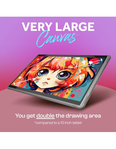 Tableta de Dibujo Simbans X14 35.81 cm Pantalla Full HD