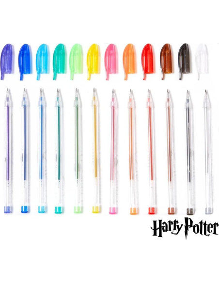 Conjunto de bolígrafos de gel Harry Potter 24 piezas colores Conjunto de bolígrafos de gel Harry Potter 24 piezas colores