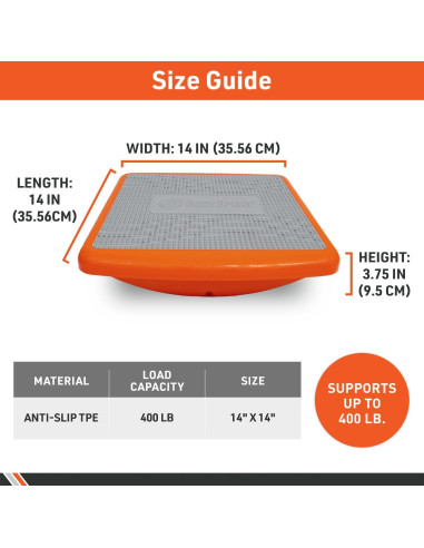 Tabla de Equilibrio Body Sport Rocker Antideslizante 35.6 cm
