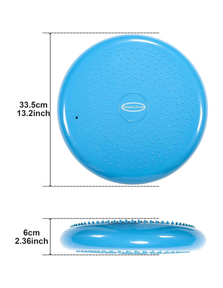 Disco de Equilibrio Fitvids 33 cm con Bomba Manual Azul Disco de Equilibrio Fitvids 33 cm con Bomba Manual Azul