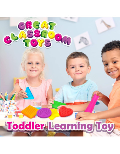 Juguetes Sensoriales Texturizados SMALL FISH - 8 Formas para Niños