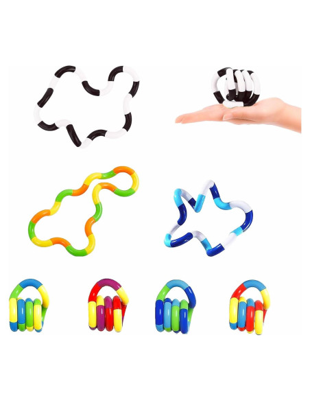 Set de 7 Juguetes Antiestrés Silenciosos Multicolores - ZZSFBDZSW Set de 7 Juguetes Antiestrés Silenciosos Multicolores - ZZSFBDZSW