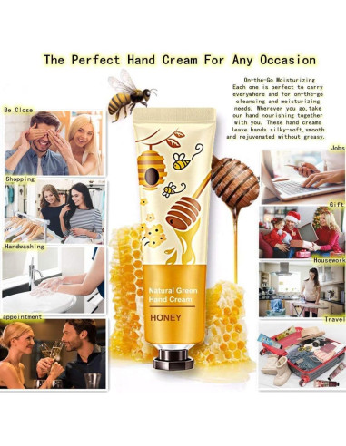Set de 10 Cremas de Manos Hidratantes Mzank 30ml - Regalo