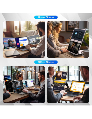 Extensor de Pantalla Enzion Triple 15.6" FHD 1080P USB-C