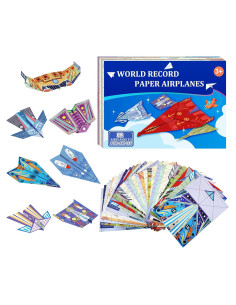 Kit de Aviones de Papel Xuoent P-1 con 16 Diseños Clásicos