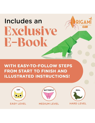 Papel Origami Doble Cara Home Pro Shop 1100 Hojas 15x15 cm