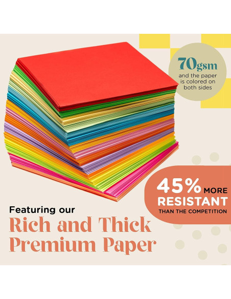 Papel Origami Doble Cara Home Pro Shop 1100 Hojas 15x15 cm Papel Origami Doble Cara Home Pro Shop 1100 Hojas 15x15 cm