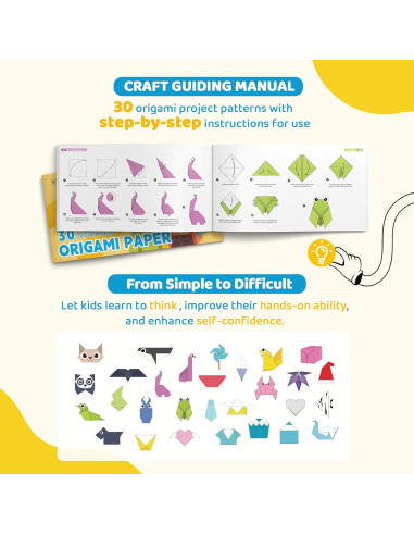 Kit de Origami SeseBee 300 Hojas 15x15 cm 10 Colores