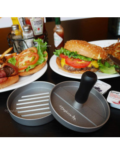Prensa de Hamburguesas Meykers con 100 Papeles Antiadherentes 2
