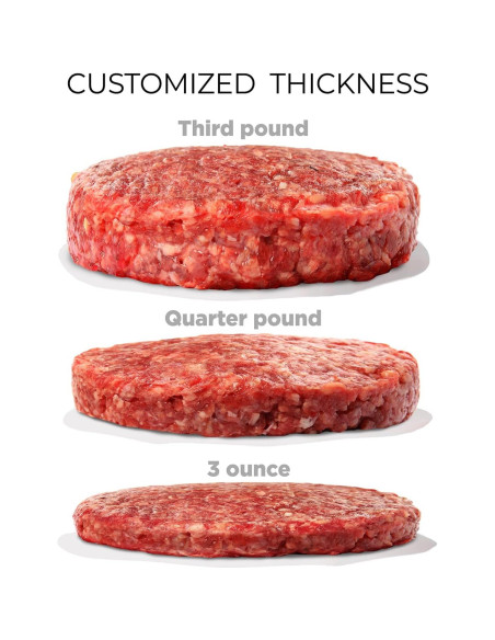 Prensa de Hamburguesas Shop Square - Grosor Ajustable 0.64 a 3.81 cm Prensa de Hamburguesas Shop Square - Grosor Ajustable 0.64 a 3.81 cm