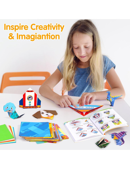 Kit de Origami Mocoosy 224 Hojas para Niños 5-12 Años Kit de Origami Mocoosy 224 Hojas para Niños 5-12 Años