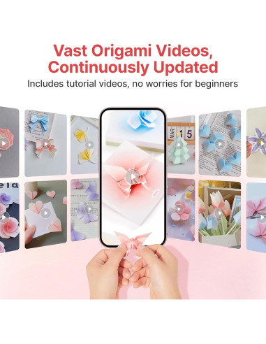 Papel Origami Leven, Kit de 600 Hojas Cuadradas 8x8 cm