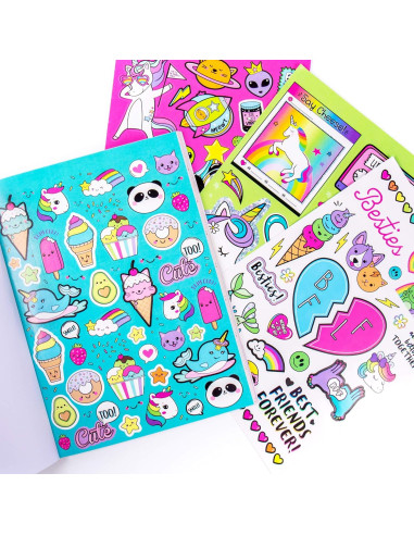 Libro de Stickers Just My Style 1500 Piezas - Kawaii y Colorido