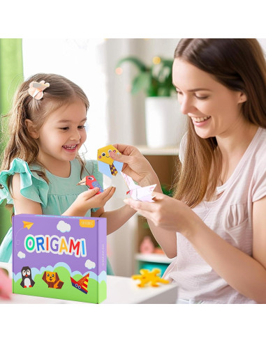 Kit de Origami SeseBee para Niños 156 Piezas 10x10 cm