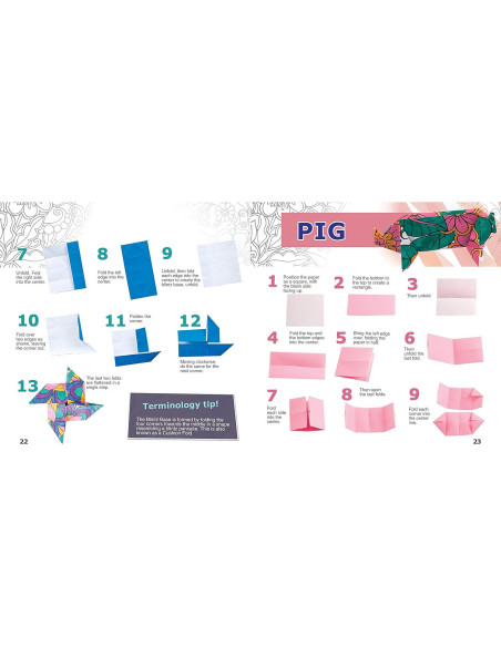 Origami to Color Kit: Includes 100 Origami Sheets, 5 Gel Pens, and 12 Page Instruction Book Origami to Color Kit: Includes 100 Origami Sheets, 5 Gel Pens, and 12 Page Instruction Book