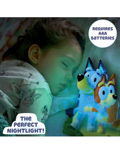 Figurita Iluminada Pintable Bluey y Bingo - Horizon Group USA