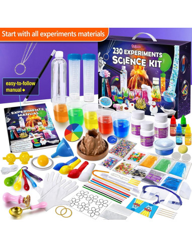 Kit de Ciencia 230 Experimentos PATIFEED para Niños 3+ Años