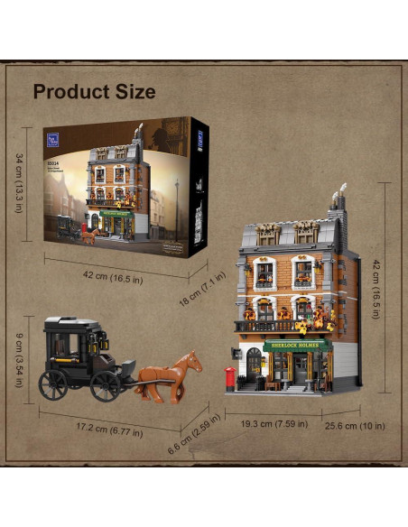 Conjunto de Bloques de Construcción PANTASY 221B Baker Street Conjunto de Bloques de Construcción PANTASY 221B Baker Street