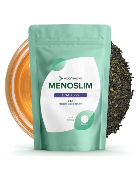 Té MenoSlim VoomVaya - Suplemento Menopausia Sabor Acai - 30 Bolsitas Té MenoSlim VoomVaya - Suplemento Menopausia Sabor Acai - 30 Bolsitas