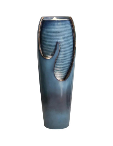 Fuente de Jardín Naturefalls 98 cm Azul con Luz LED