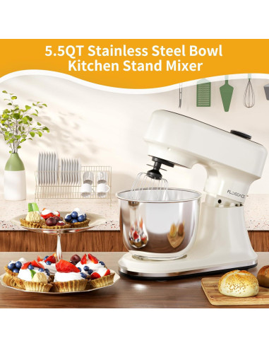 Batidora de pie Floisdace SM-B03P 660W 5L 12 velocidades