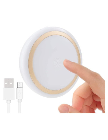 Luz Nocturna Táctil RTSU Recargable 3000K con Temporizador