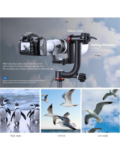 Cabezal de Trípode Gimbal NEEWER GM101 Aluminio 30kg 2