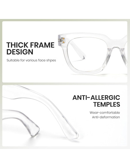 Gafas de luz azul Cyxus 8153 con protección UV y antirreflejo Gafas de luz azul Cyxus 8153 con protección UV y antirreflejo