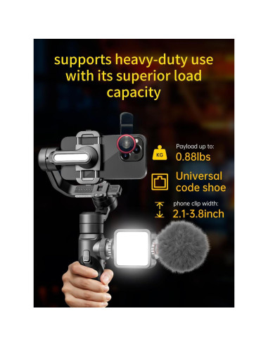Gimbal Estabilizador AOCHUAN Smart S2 para Smartphone 3 Ejes