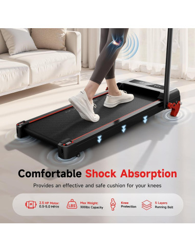 Caminadora tipo pad RHYTHM FUN CP05 con inclinación 136 kg